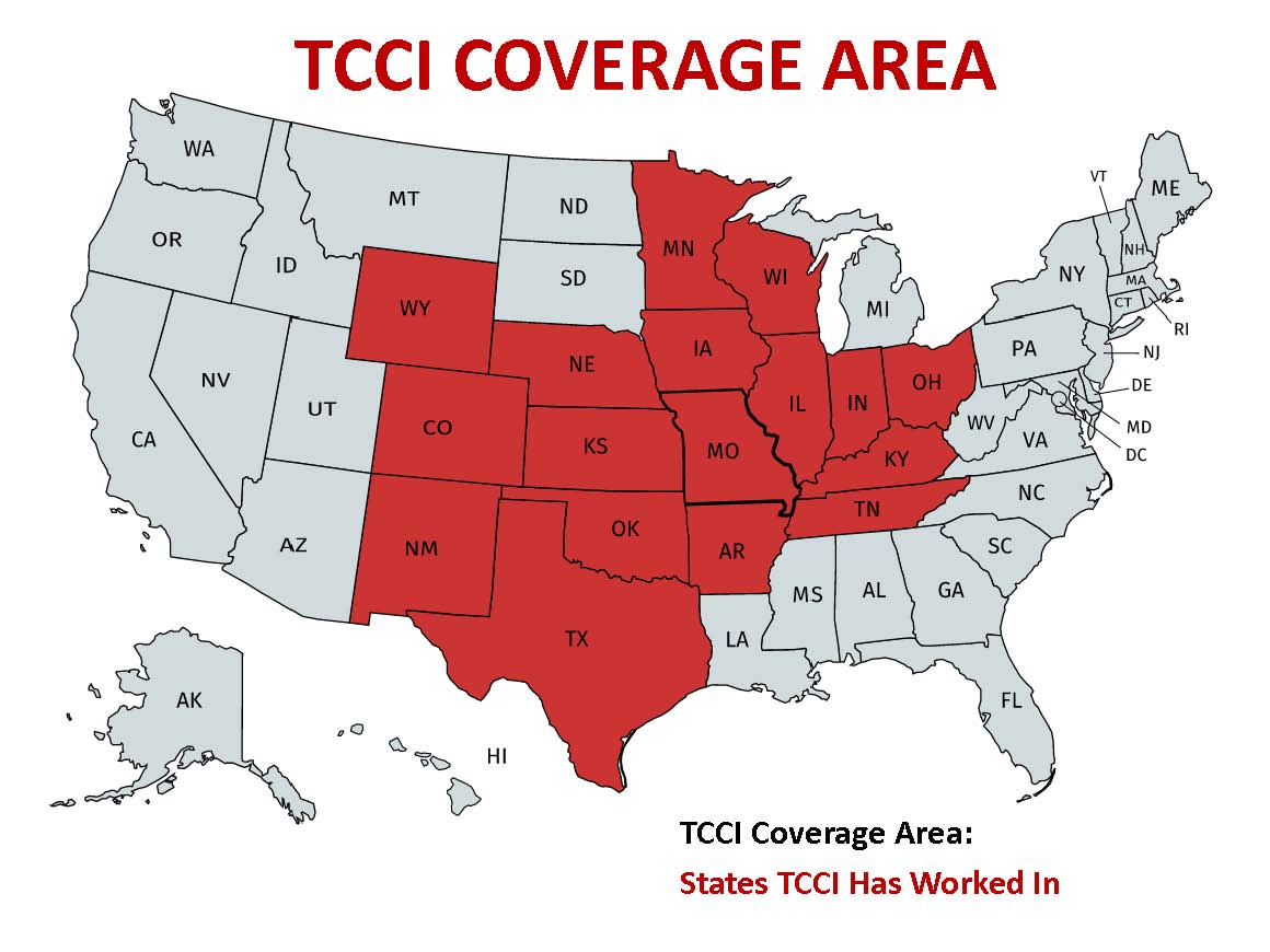 TCCI COVERAGE AREA MAP